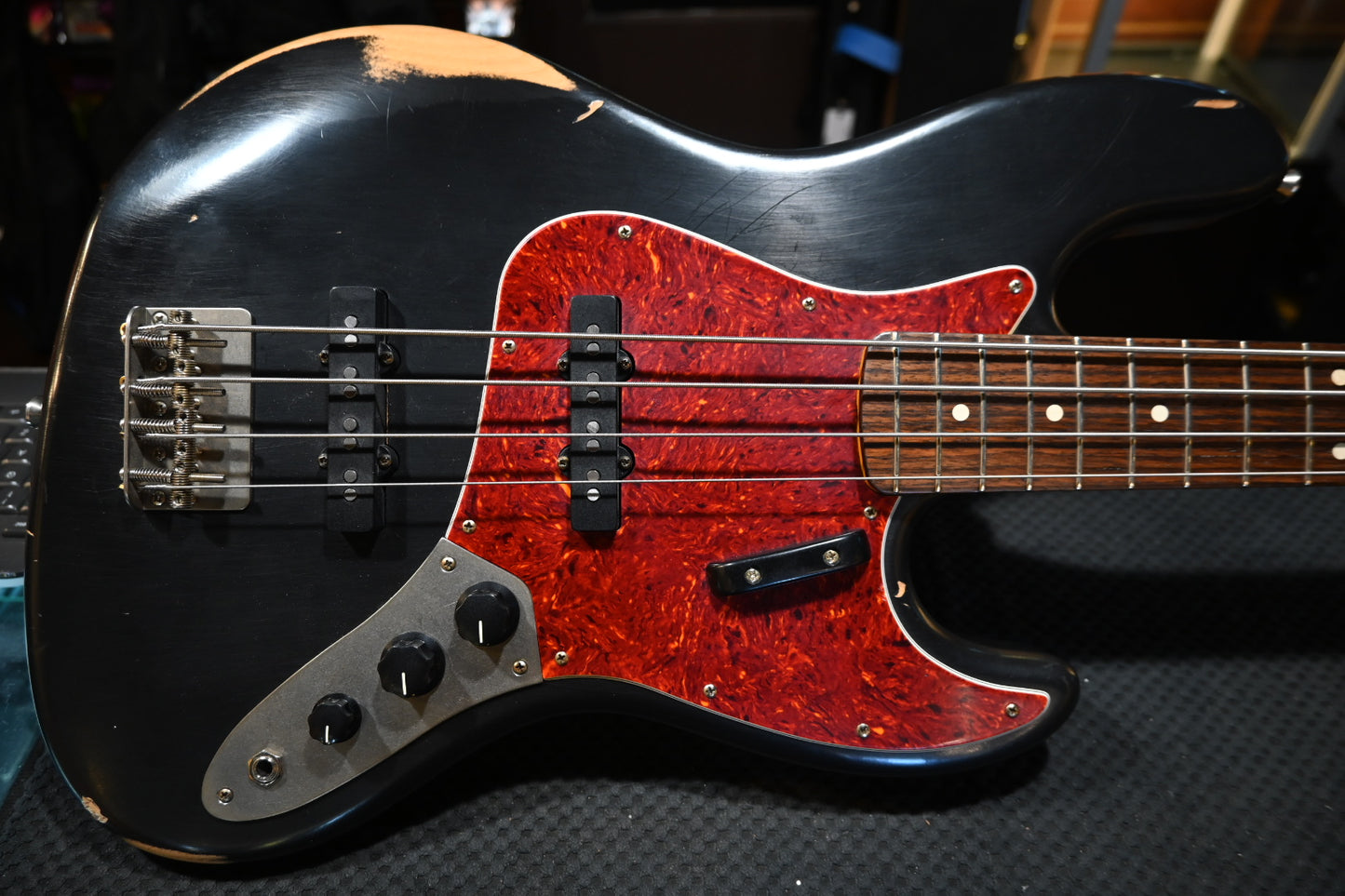 Nash Guitars JB-63 Jazz Bass Relic - Black Bass #4236 USED