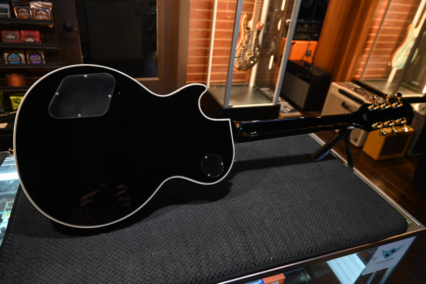 Epiphone Les Paul Custom Danville Music X Rosati “Unicorn Sparkle” Edition - Ebony Guitar #3353