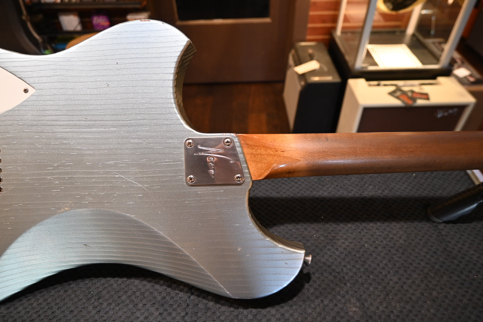 Novo Nucleus Voltur V2 - Ice Blue Metallic Guitar #2639 - Danville Music