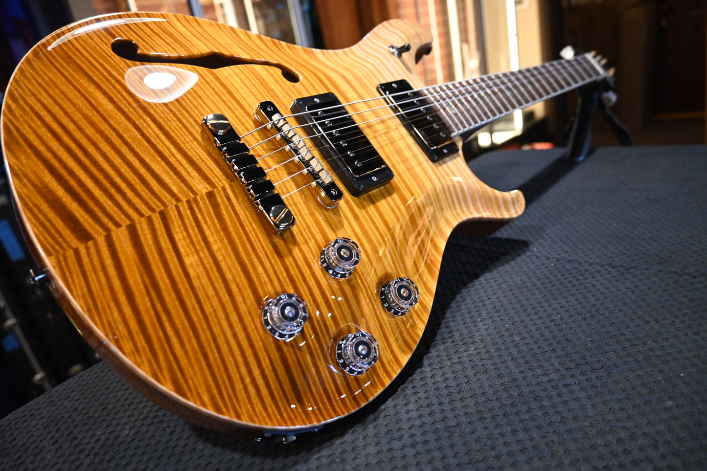 PRS Wood Library McCarty 594 Semi-Hollow Danville Music 35th Anniversary Artist Grade - Gold Storm Fade Guitar #2870