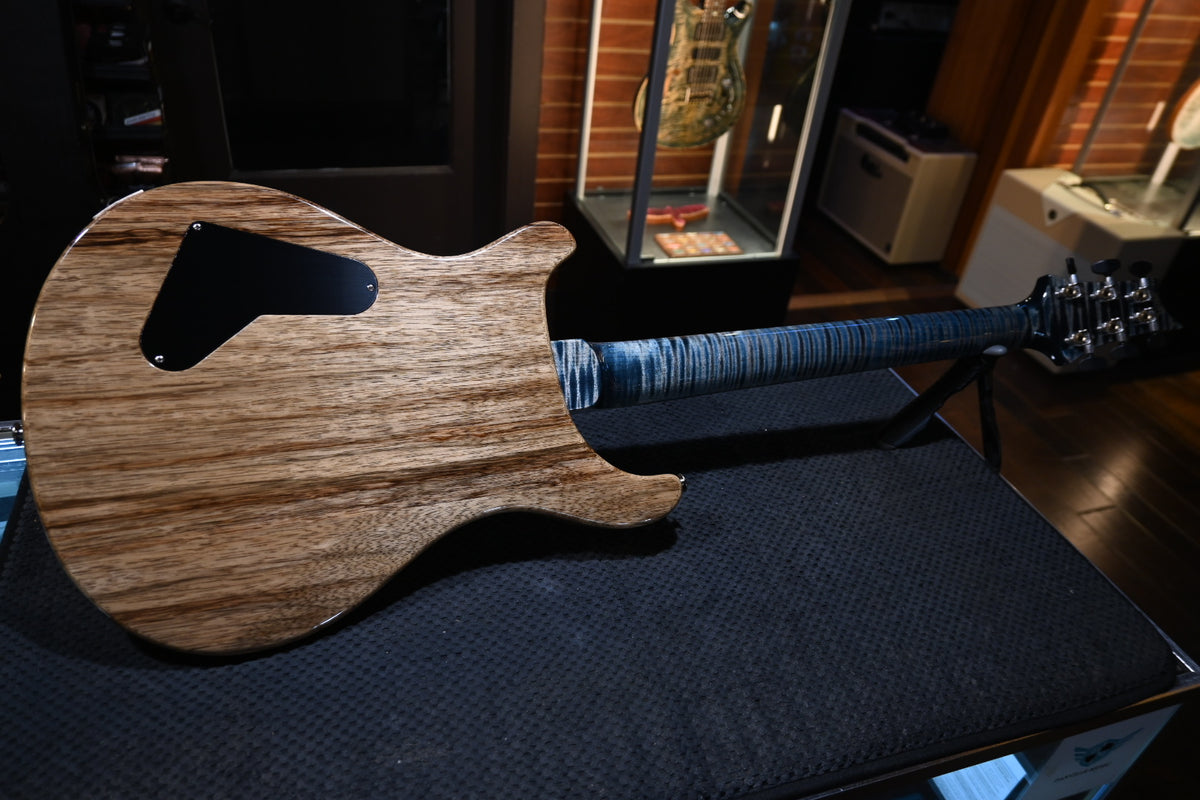 PRS Wood Library Custom 24 Stoptail Limited Edition 10-Top - Faded Whale Blue Guitar #0489