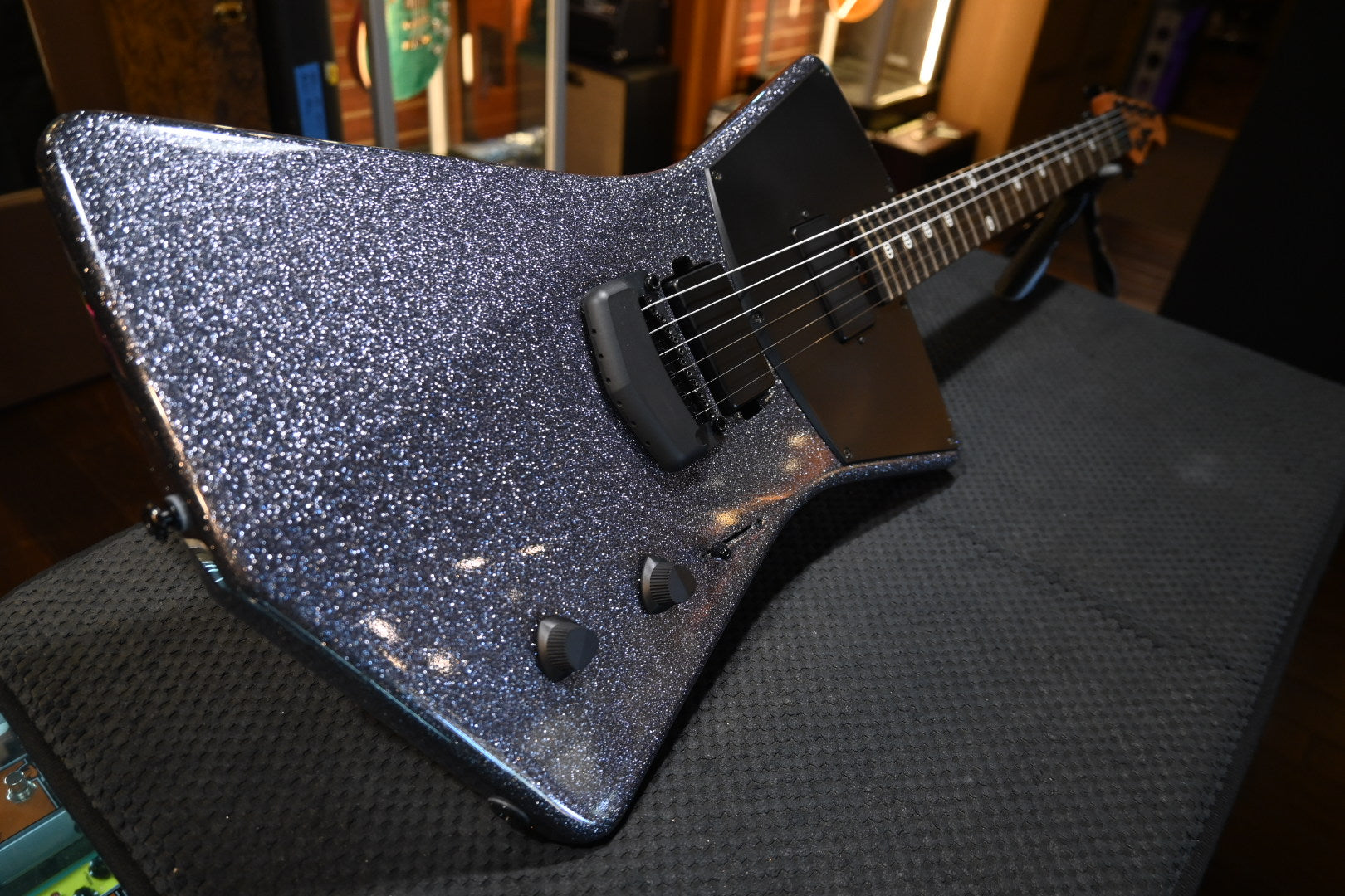 Music Man St. Vincent HH - Charcoal Sparkle Guitar #4866 USED - Danville Music