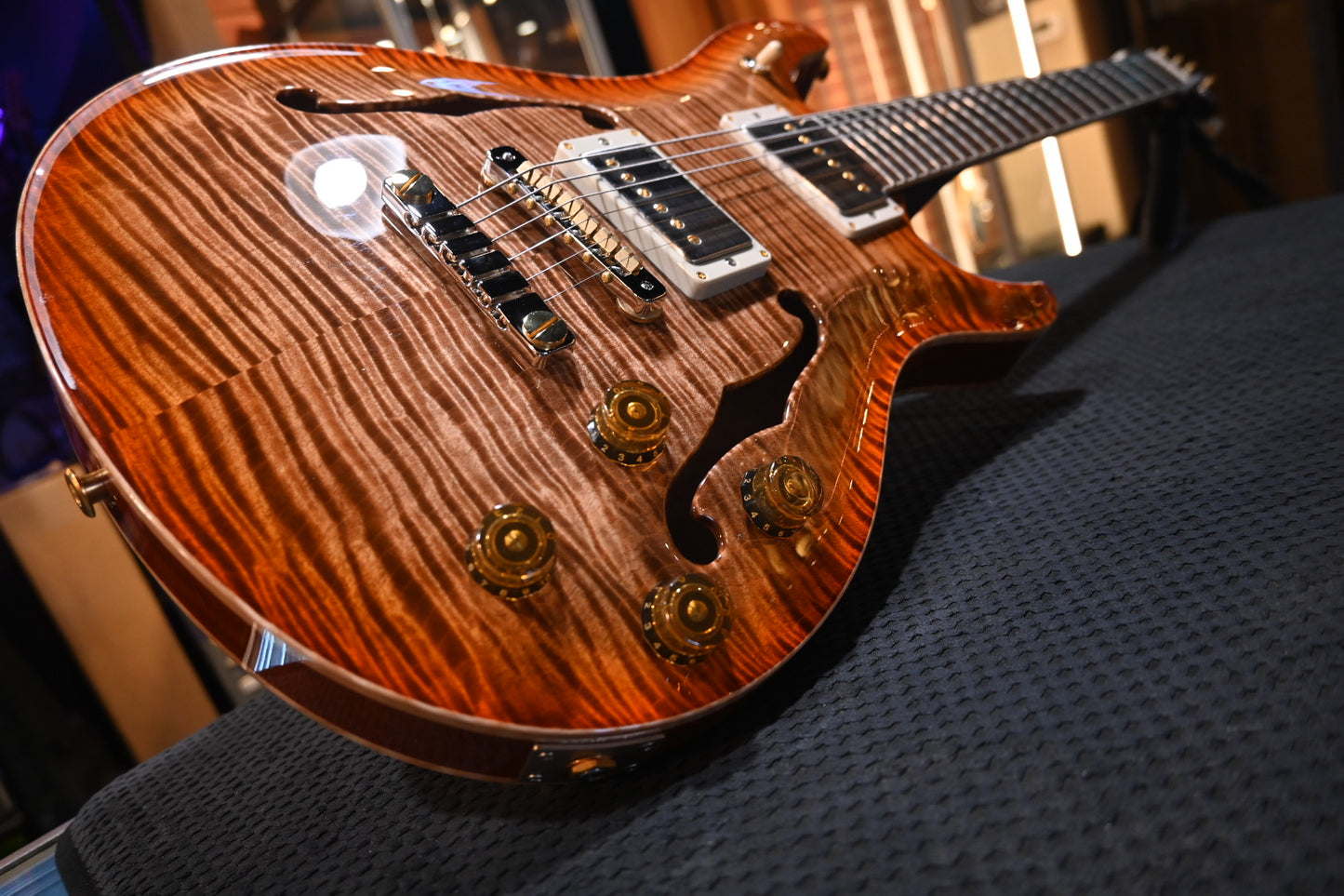 PRS Wood Library McCarty 594 Hollowbody II 10-Top Brazilian Rosewood - Autumn Sky Guitar #1910