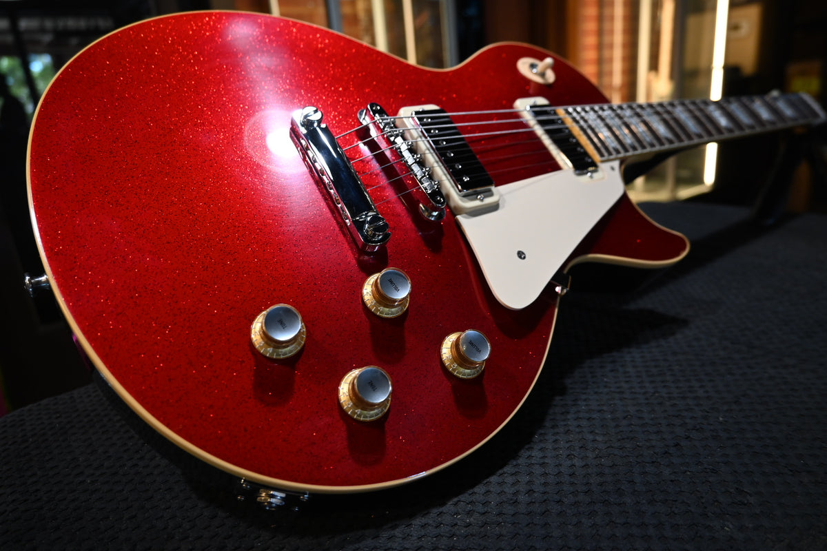 Gibson Custom Shop 1976 Les Paul Deluxe Reissue VOS - Red Sparkle Guitar #1686