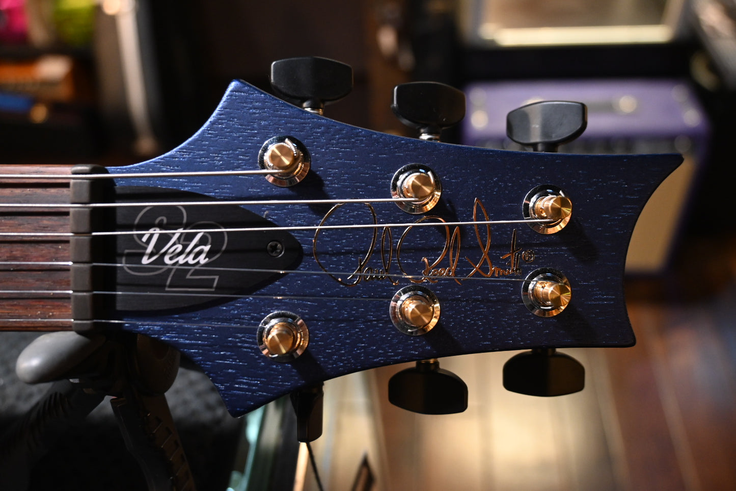 PRS S2 Vela Satin - Midnight Metallic Guitar #2570 - Danville Music