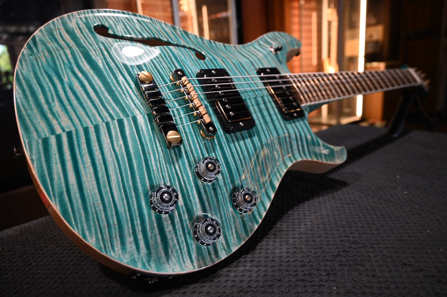 PRS Wood Library McCarty 594 Semi-Hollow Danville Music 35th Anniversary Artist Top 2025 - Bahamian Blue Guitar #8196