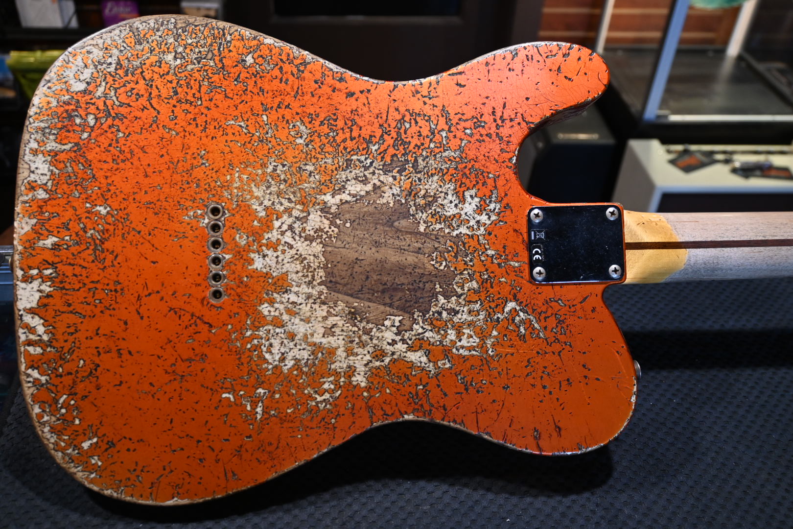 Fender Custom Shop 1952 Telecaster Super Heavy Relic - Faded Candy Tangerine Guitar #9705 - Danville Music