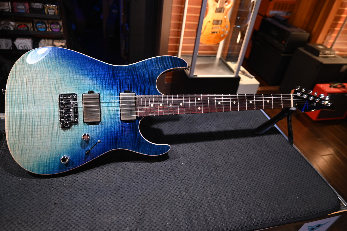 Tom Anderson Li’l Angel 2023 - Blue WakeSurf Guitar #923N