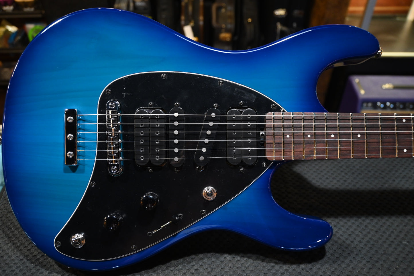 Music Man Steve Morse - Morse Blue Burst Guitar #0792