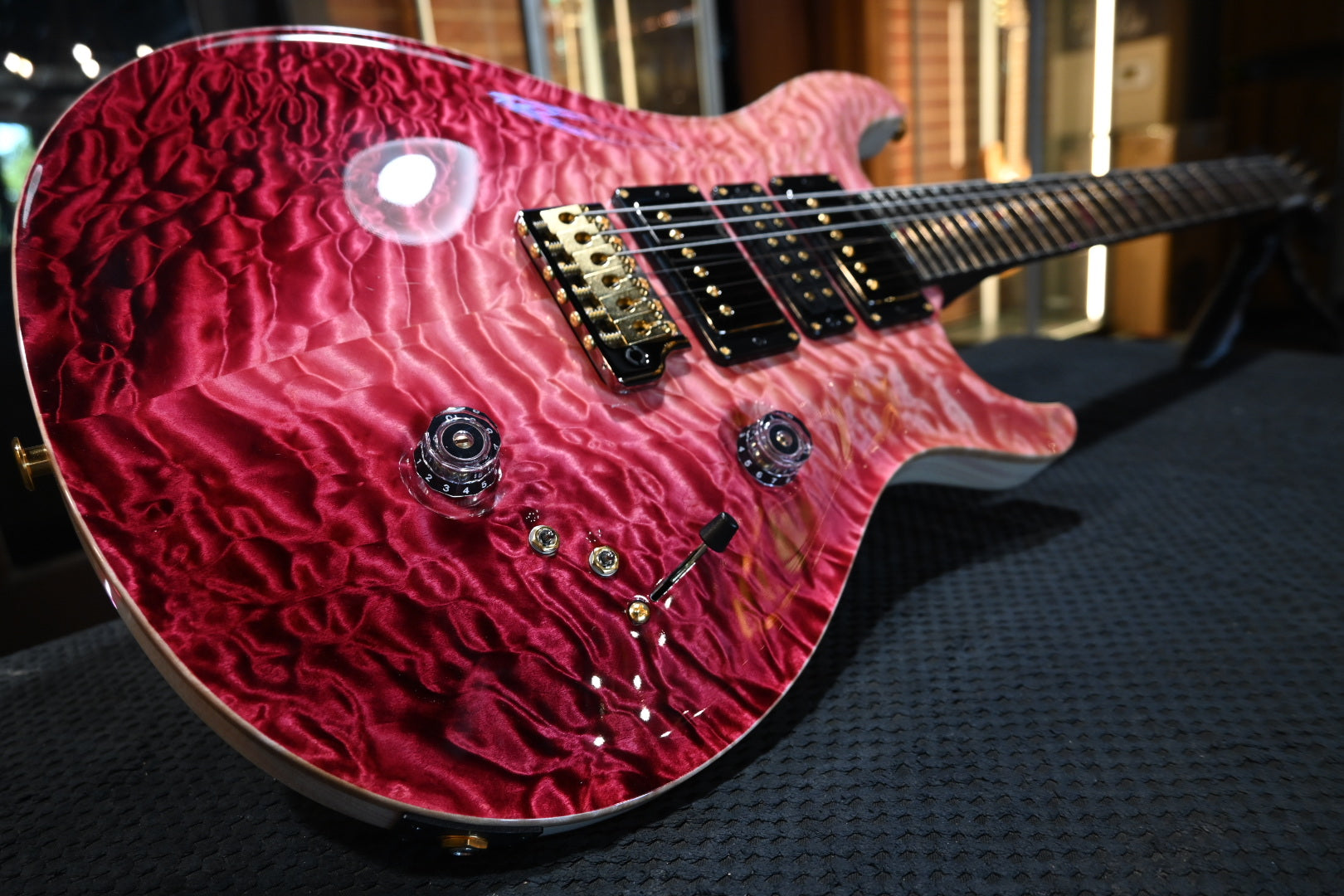 PRS Private Stock Custom 24 - Raspberry Reverse Dragon’s Breath Guitar #12249 - Danville Music
