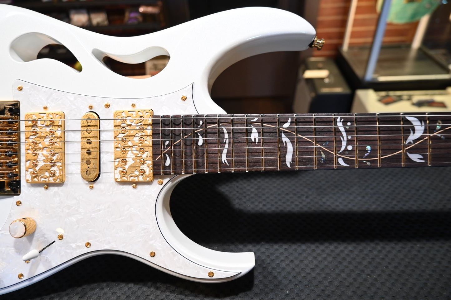 Ibanez PIA3761 Steve Vai Signature - White Guitar #2184 - Danville Music