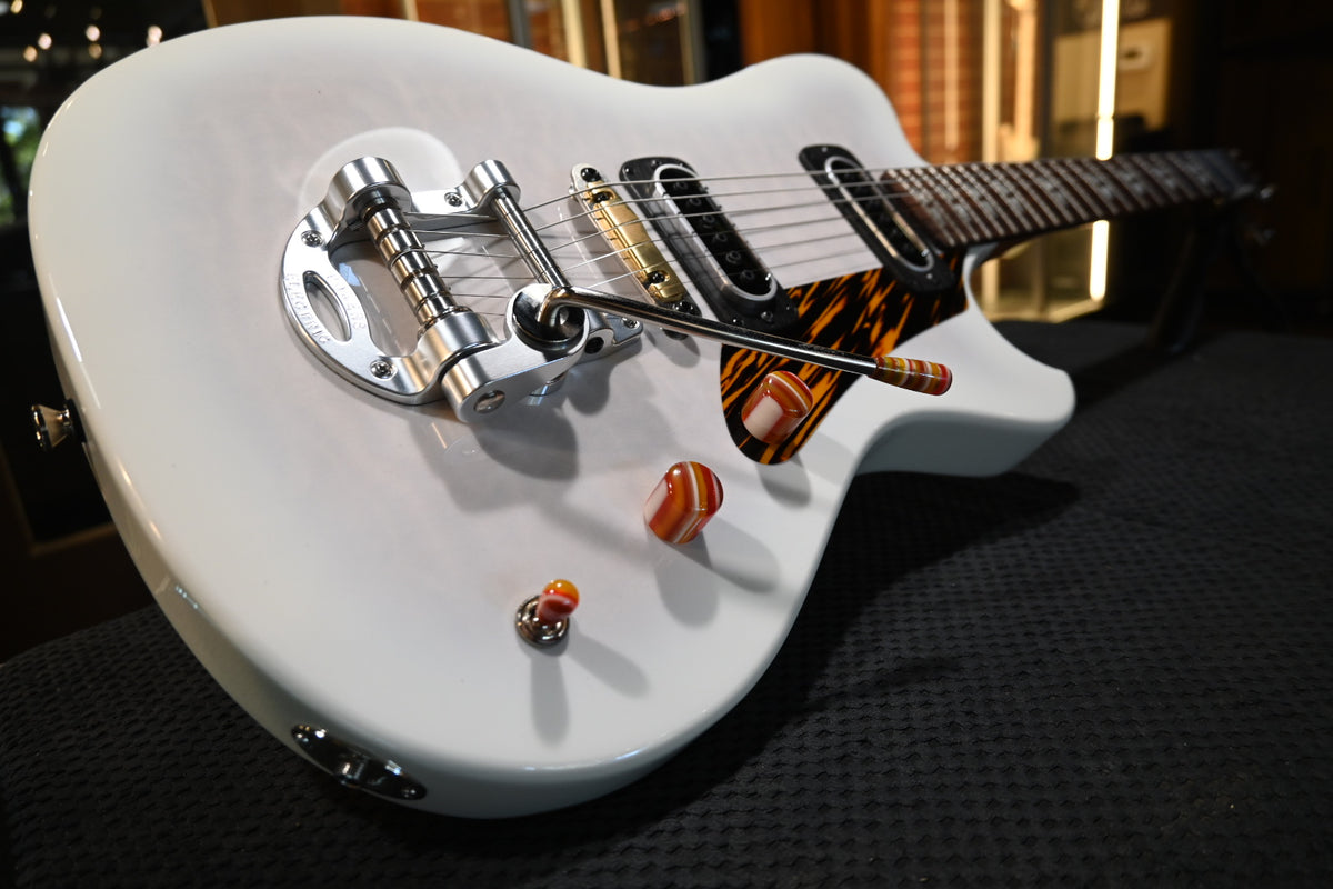 Powers Electric A-Type Select Maple - Moonlight White Ghost Flame Guitar #B507