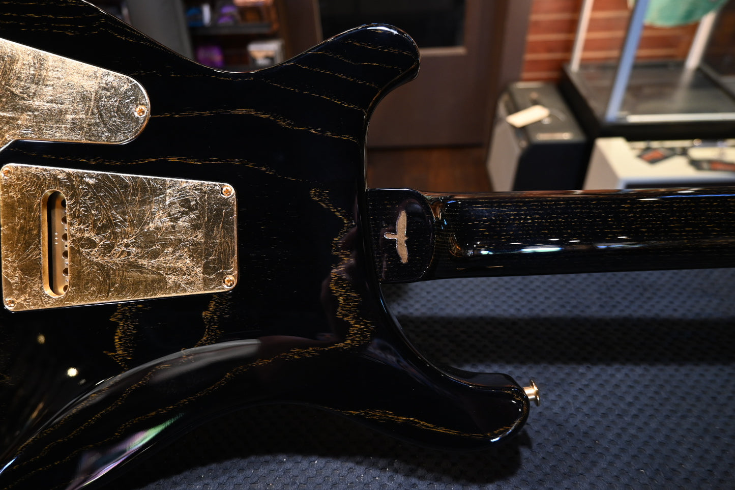 PRS Private Stock Custom 24 - Black Gold Foil Guitar #11673 - Danville Music
