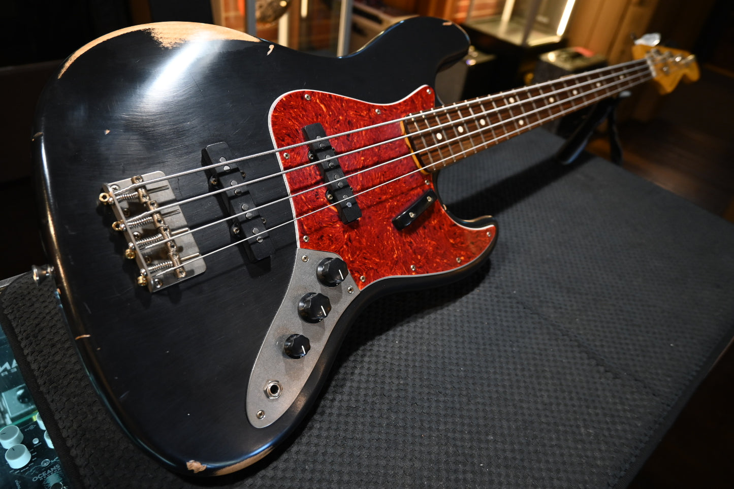Nash Guitars JB-63 Jazz Bass Relic - Black Bass #4236 USED