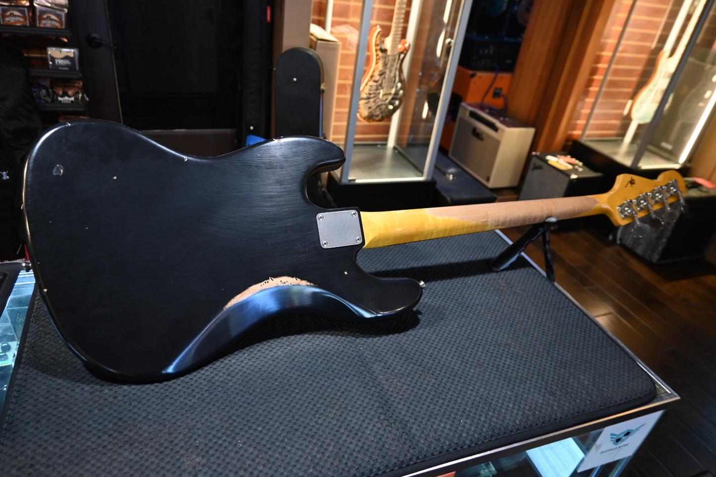 Nash Guitars JB-63 Jazz Bass Relic - Black Bass #4236 USED
