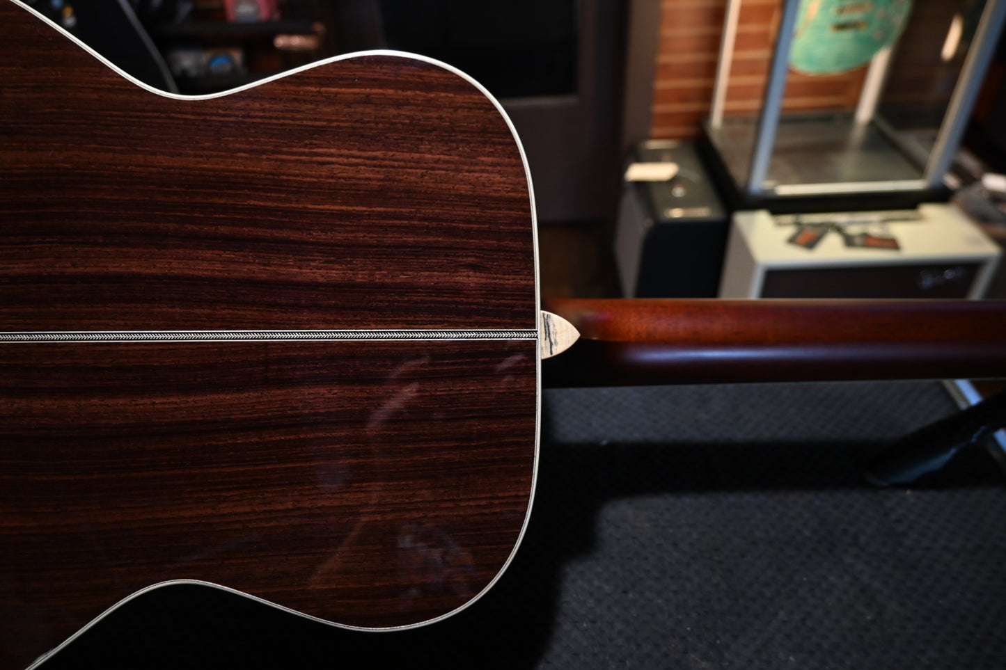 Santa Cruz OM Bearclaw Moon Spruce/Rosewood Guitar #6368 - Danville Music