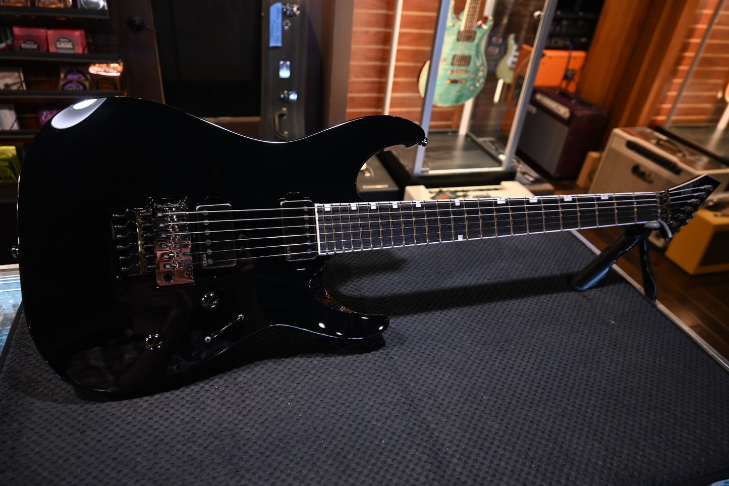 ESP M-II Custom - Black Guitar #0232 USED - Danville Music