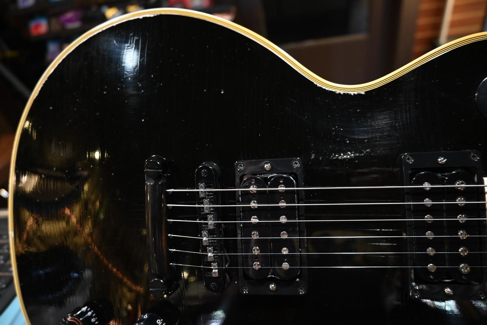 Gibson Custom Shop Kirk Hammett 1989 Les Paul Custom Murphy Lab Aged Nitro 2024 - Ebony Guitar #KH114 - Danville Music