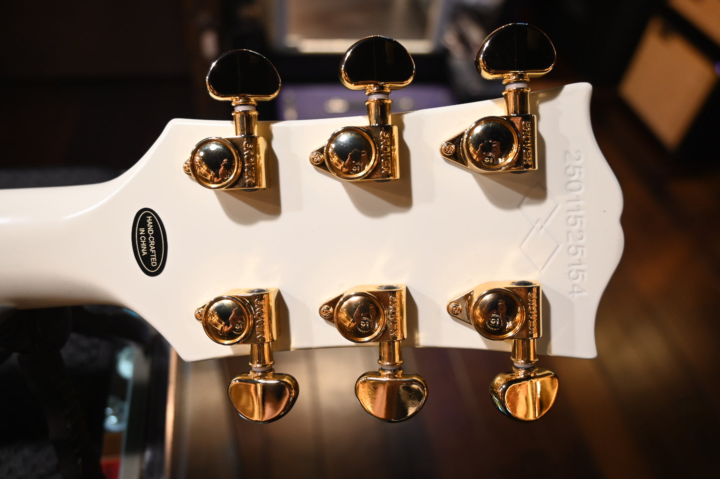 Epiphone 1963 Les Paul SG Custom with Maestro Vibrola - Classic White Guitar #5154 - Danville Music