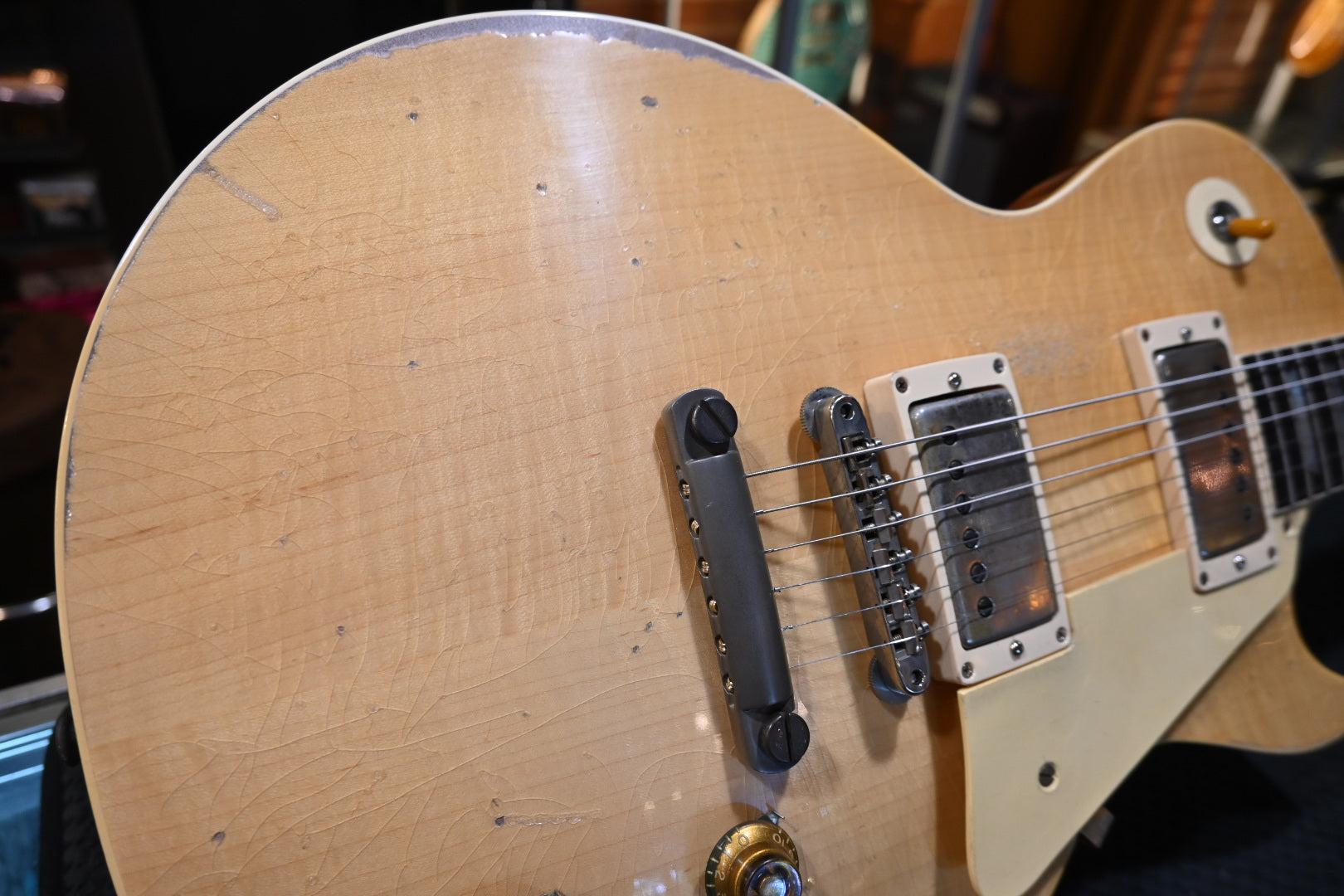 Gibson Custom Shop 1957 Les Paul Standard Reissue Murphy Lab Heavy Aged - Natural Guitar #6115 - Danville Music