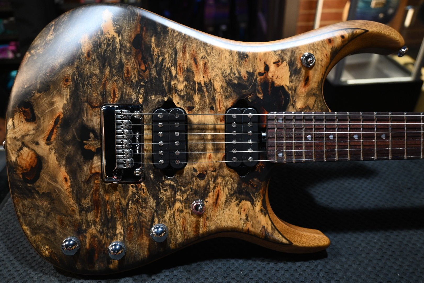 Music Man BFR JP15 - Butterscotch Burl Guitar #0092 - Danville Music