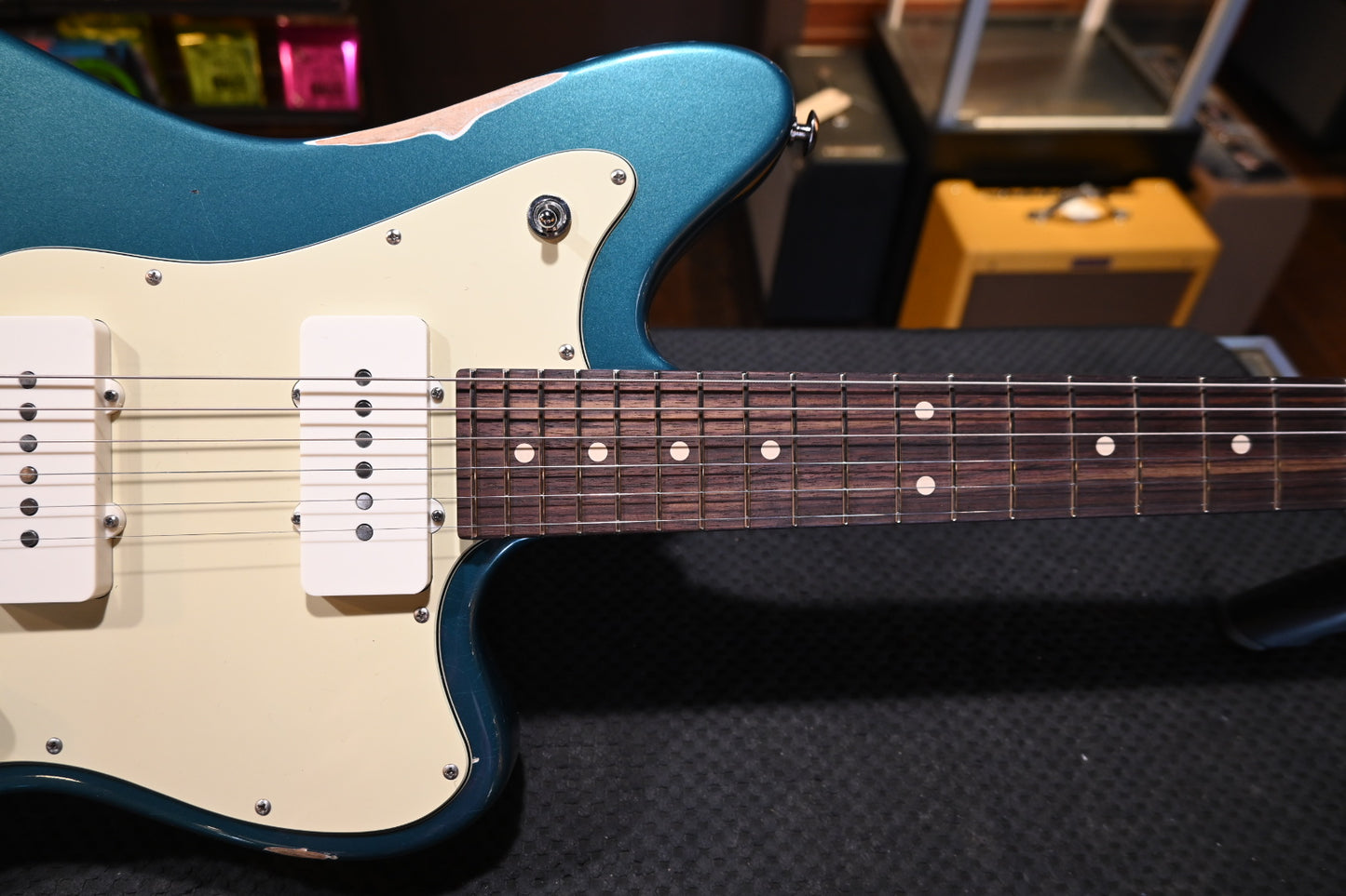 Suhr Classic JM Antique Limited Edition - Ocean Turquoise Metallic Guitar #9493 - Danville Music