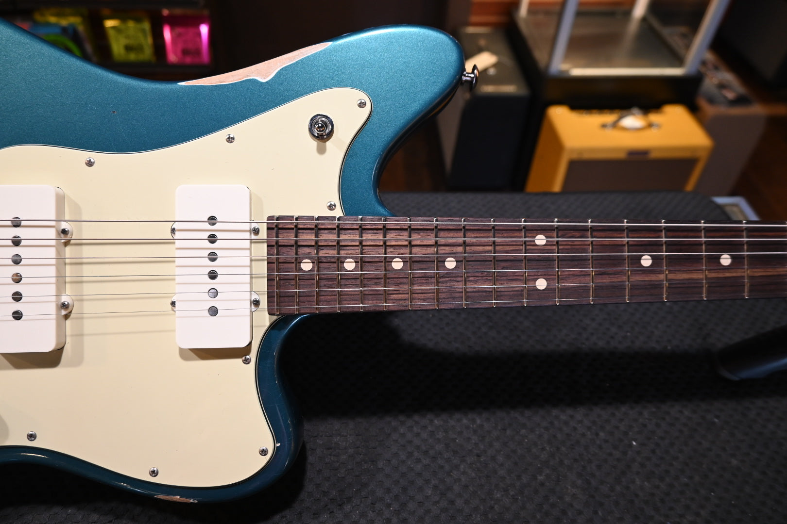 Suhr Classic JM Antique Limited Edition - Ocean Turquoise Metallic Guitar #9493 - Danville Music