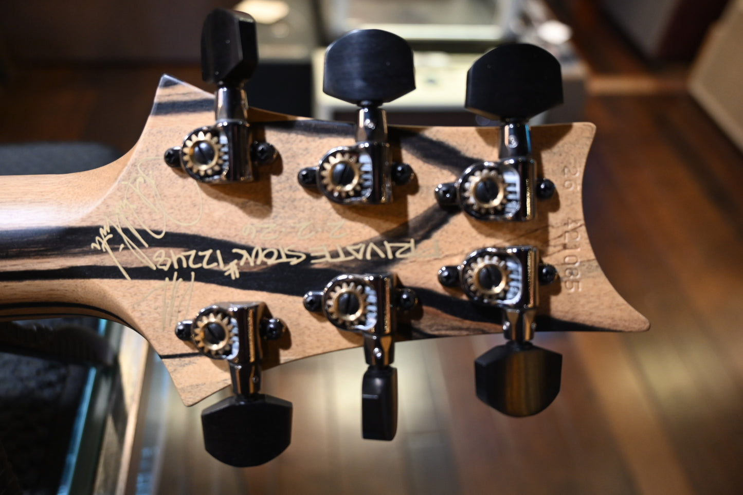 PRS Private Stock DGT Pale Moon Ebony - Sandstorm Dragon’s Breath Guitar #12248 - Danville Music