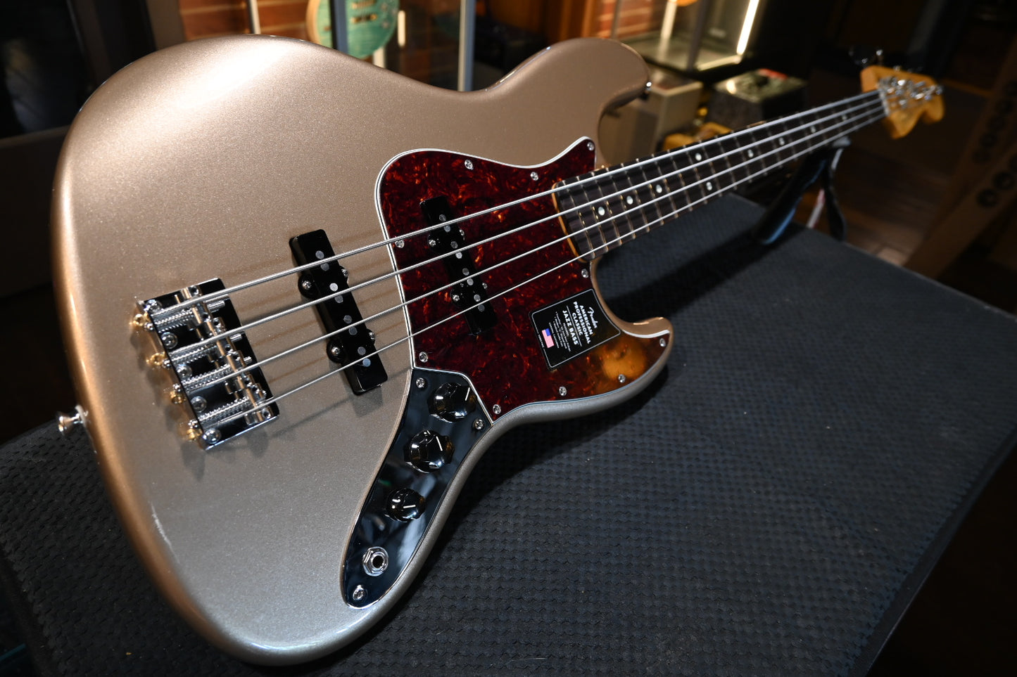 Fender American Classic Jazz Bass - Faded Firemist Gold Guitar #2077
