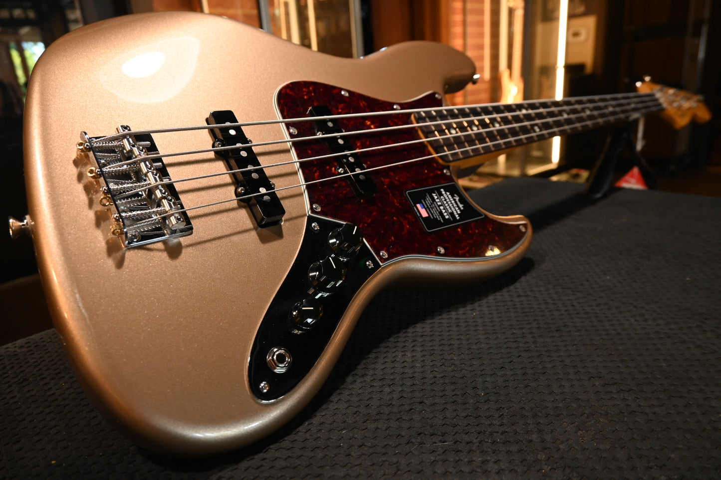 Fender American Classic Jazz Bass - Faded Firemist Gold Guitar #2077
