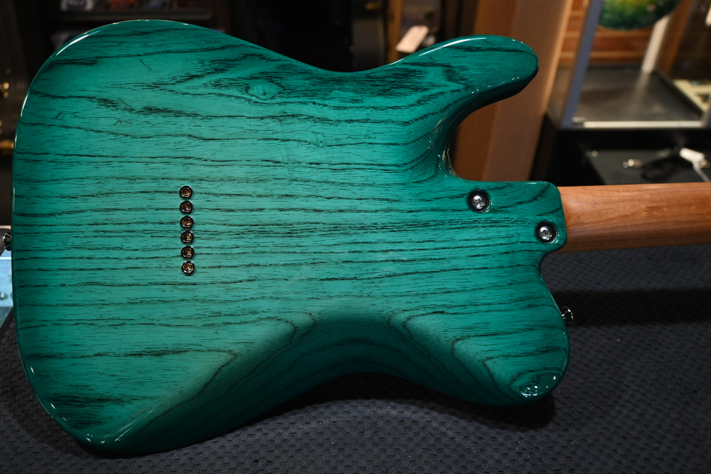 Tom Anderson T Icon - Natural Teal Burst Dark Grain Guitar #724N