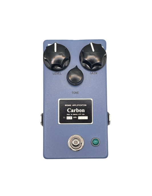 Browne Amplification THE CARBON Overdrive Effect Pedal - Danville Music
