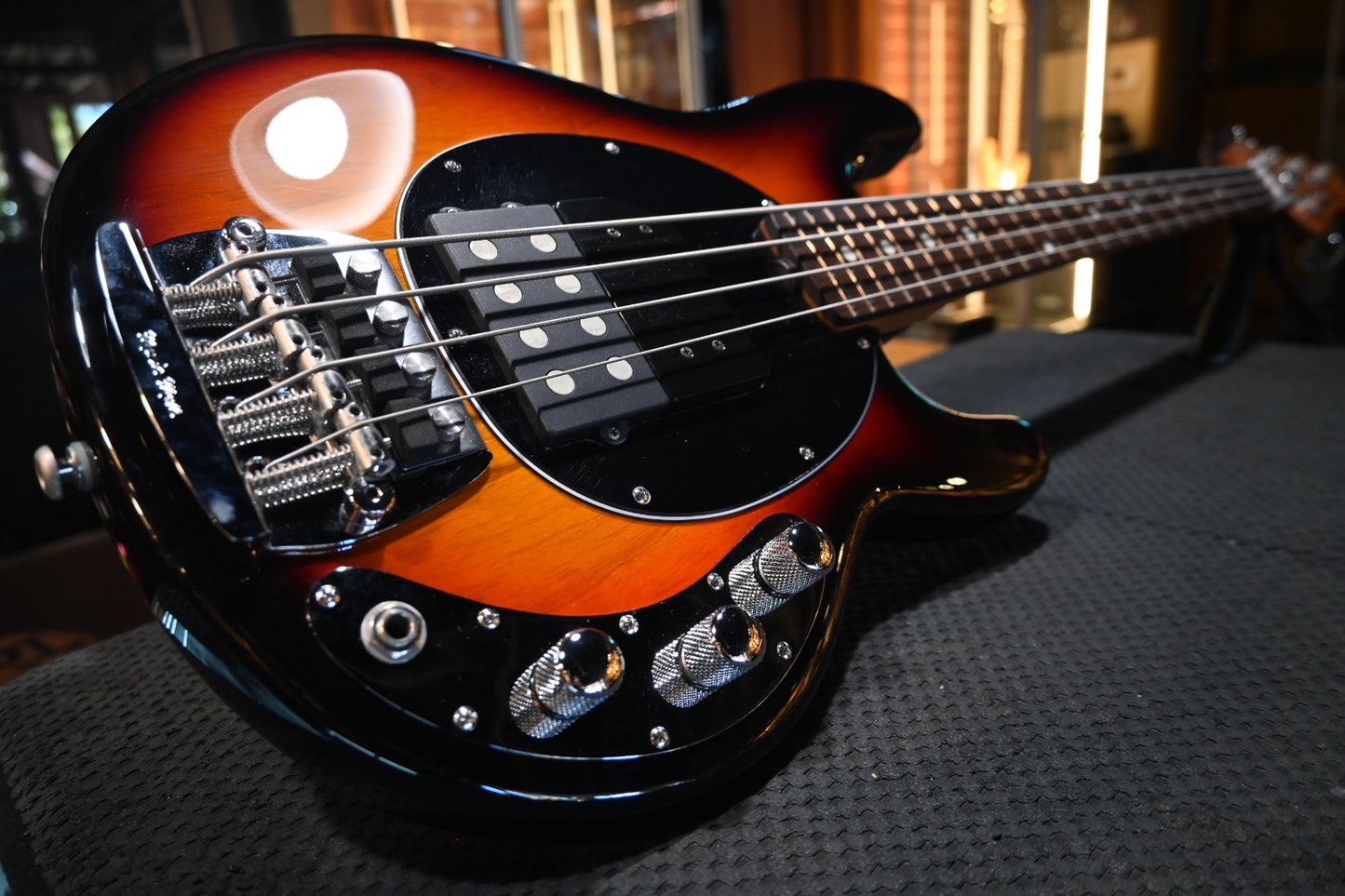Music Man Stingray Short Scale Tim Commeford - Vintage Sunburst Bass #43 of 50 - Danville Music