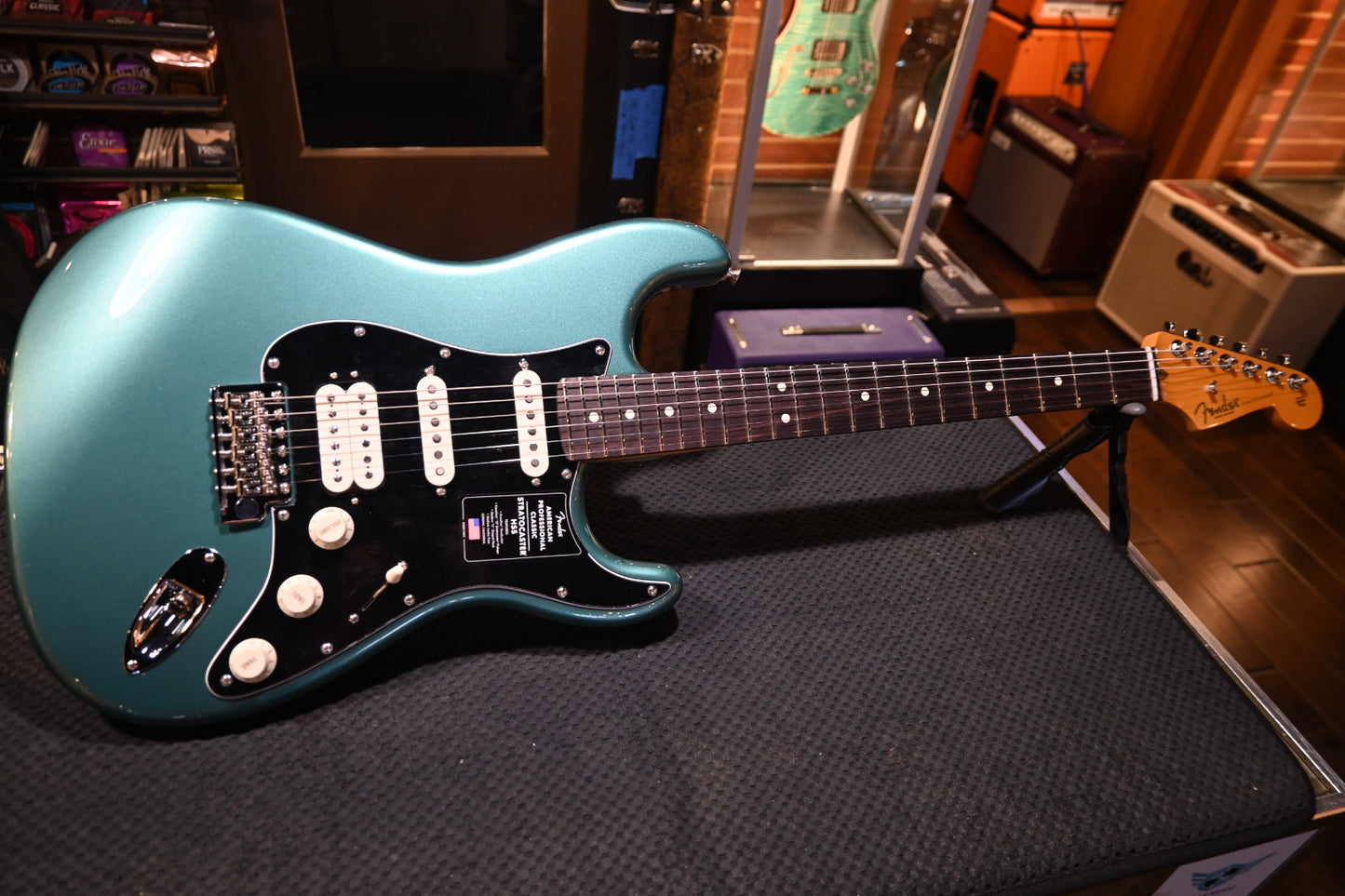 Fender American Professional Classic Stratocaster HSS - Sherwood Green Metallic Guitar #1615