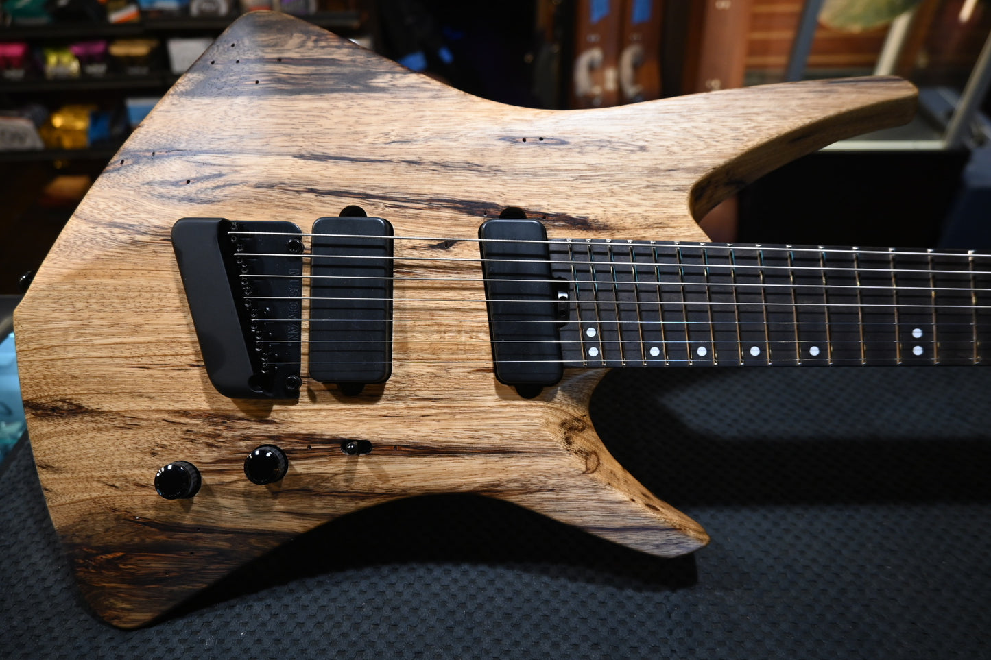 Music Man Kaizen 7 LTD - Black Limba Guitar #2227
