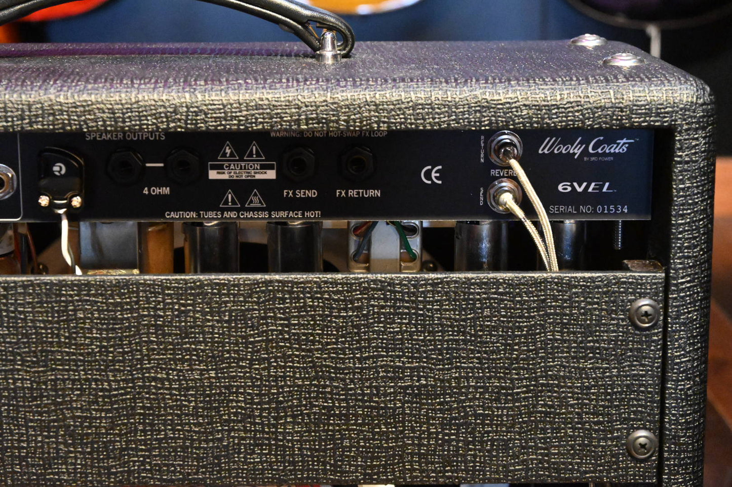 3rd Power Wooly Coats Extra Spanky 6VEL - Vox Hiwatt Tolex/Beige Wheat Grill Guitar Amp #1534 - Danville Music