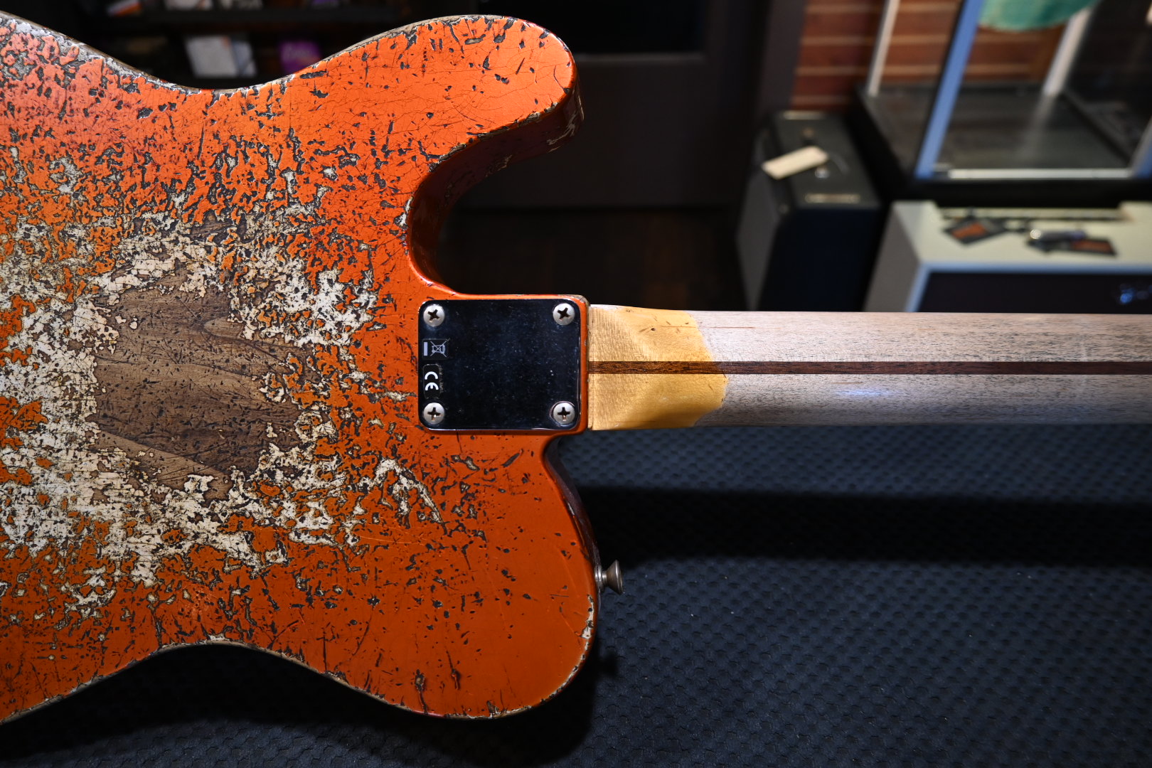 Fender Custom Shop 1952 Telecaster Super Heavy Relic - Faded Candy Tangerine Guitar #9705 - Danville Music