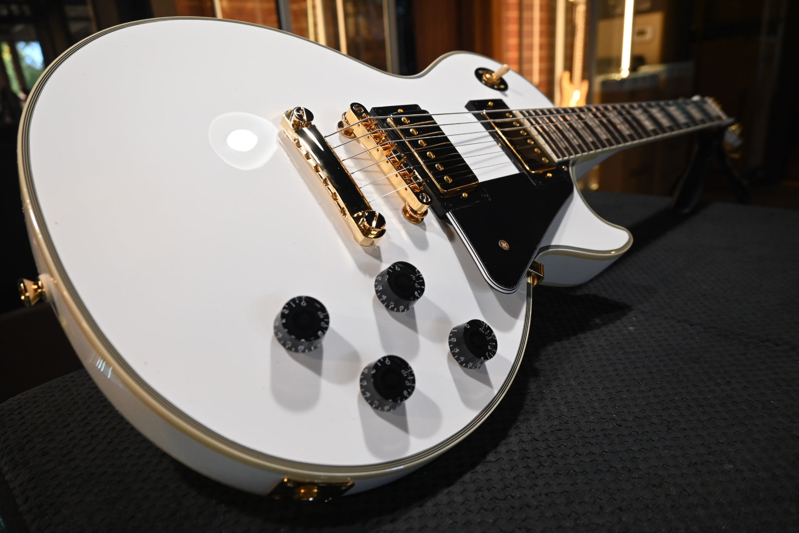 Epiphone Les Paul Custom - Alpine White Guitar #4167 - Danville Music