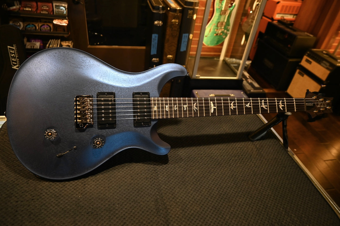 PRS Standard 24 Satin - Pearl Black Guitar #8477 - Danville Music