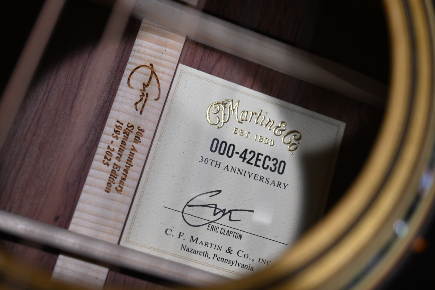 Martin Eric Clapton Signature 000-42EC30 30th Anniversary Limited Edition #150 of 300 #6534 Guitar