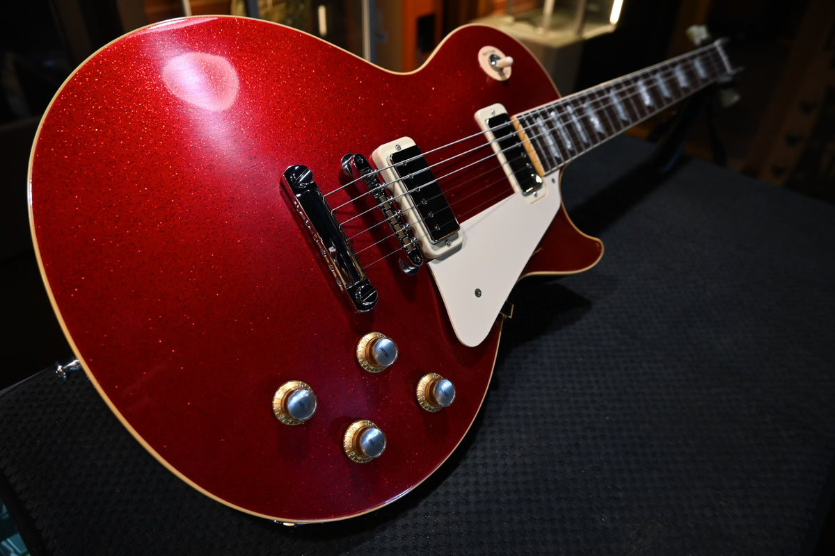 Gibson Custom Shop 1976 Les Paul Deluxe Reissue VOS - Red Sparkle Guitar #1686