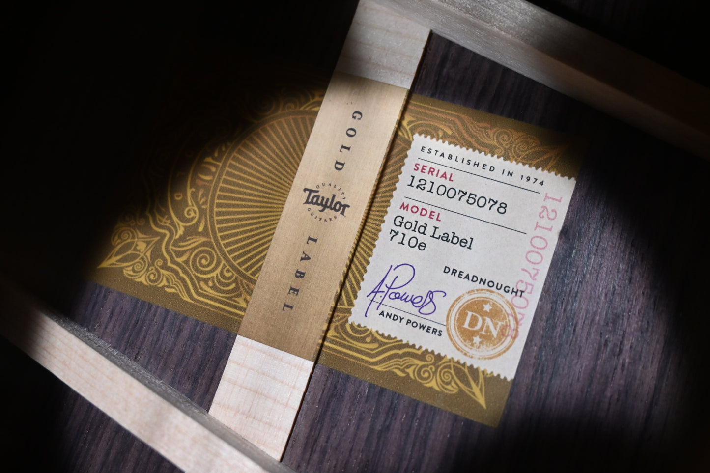 Taylor Gold Label 710e Guitar #5078 - Danville Music