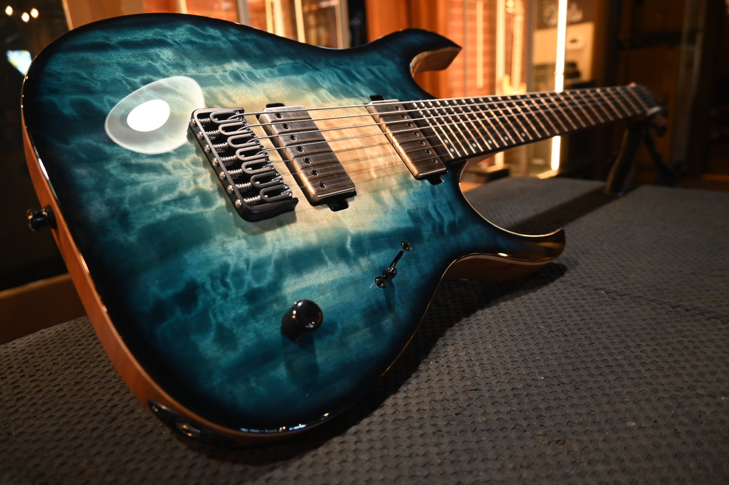 Mayones Duvell Elite 7 - Turquoise Iris Guitar #6109
