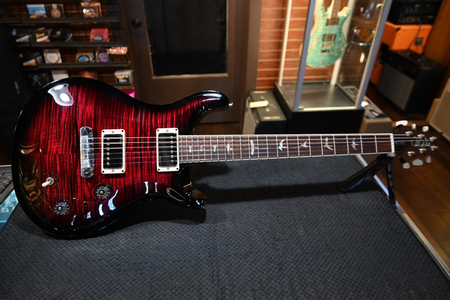PRS McCarty 2024 - Fire Red Smokewrap Burst Guitar #9679 - Danville Music