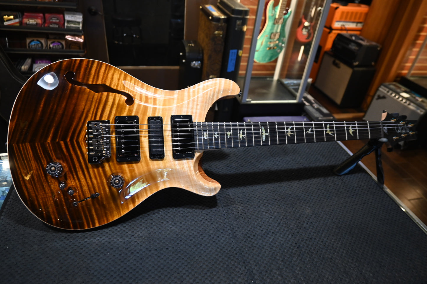 PRS Wood Library Special Semi-Hollow Danville Music 35th Anniversary Artist Top - Sandstorm Fade Guitar #6041