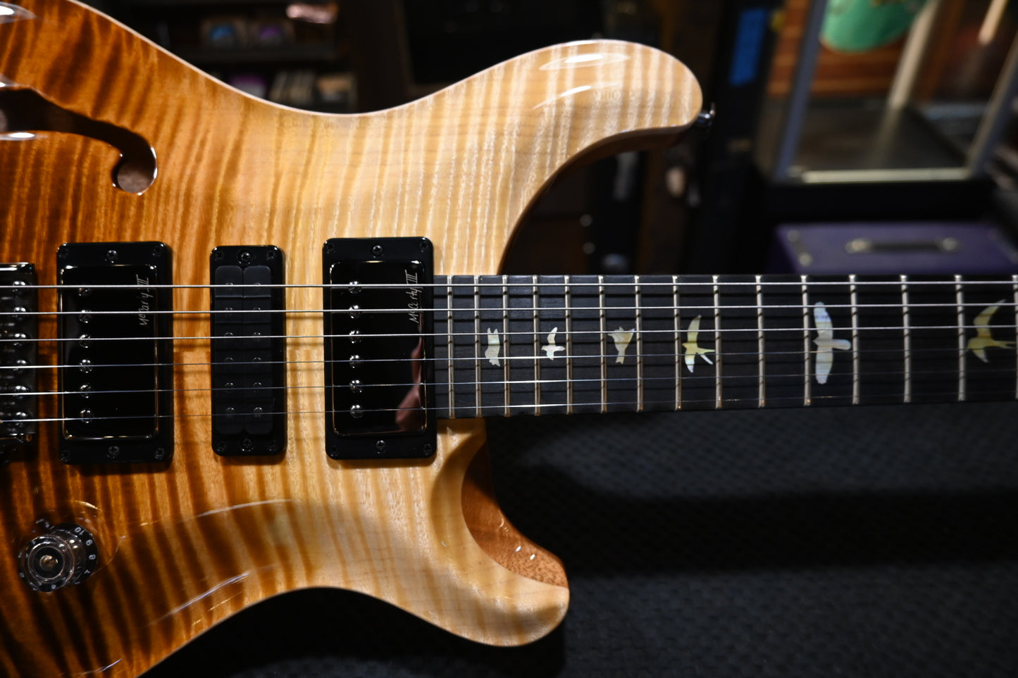 PRS Wood Library Special Semi-Hollow Danville Music 35th Anniversary Artist Top - Sandstorm Fade Guitar #6042