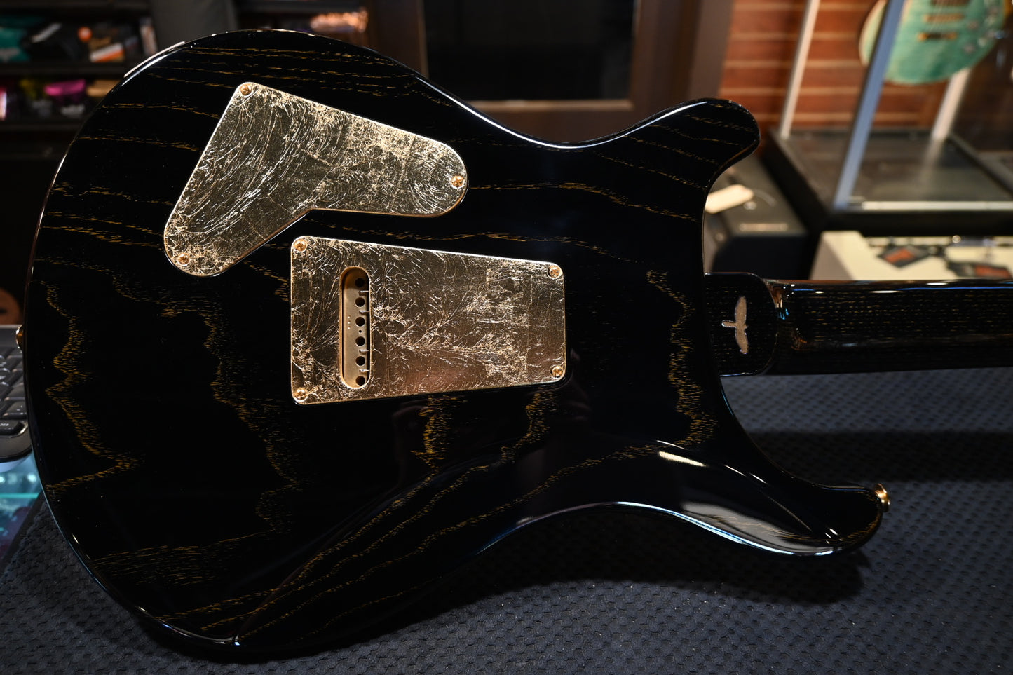 PRS Private Stock Custom 24 - Black Gold Foil Guitar #11673 - Danville Music