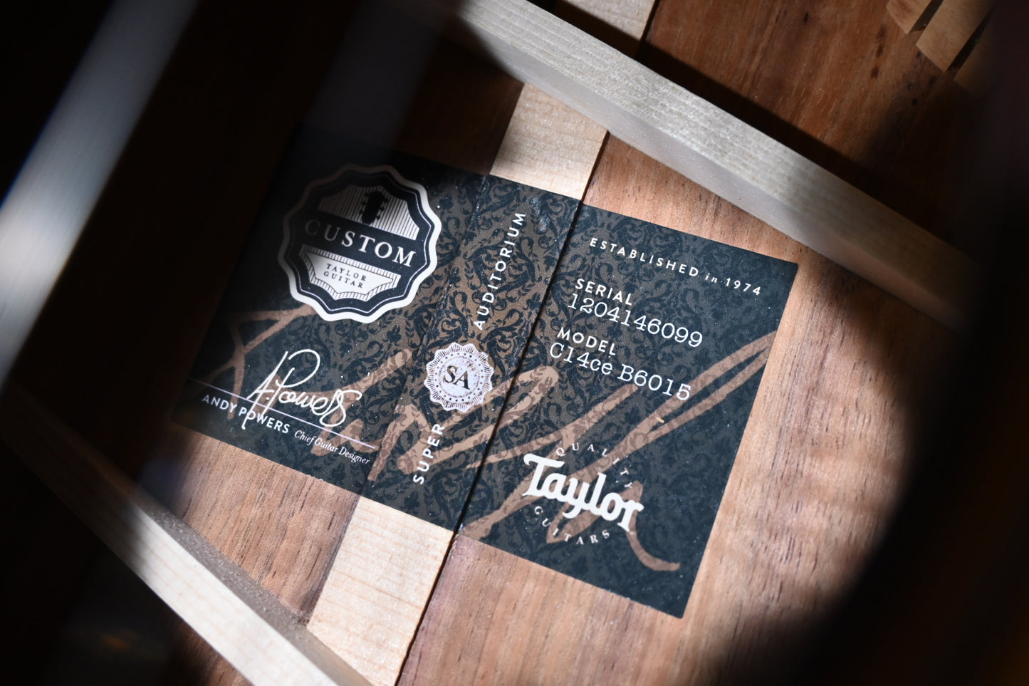 Taylor Custom Gold Label SA Super Auditorium Sinker Redwood/AA Koa Catch #15 #6099