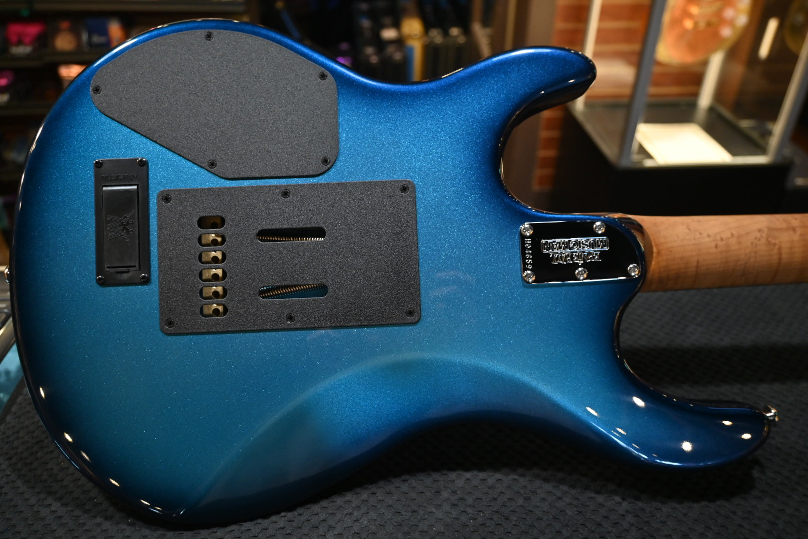 Music Man Luke 4 SSS - Blue Diesel Guitar #4659