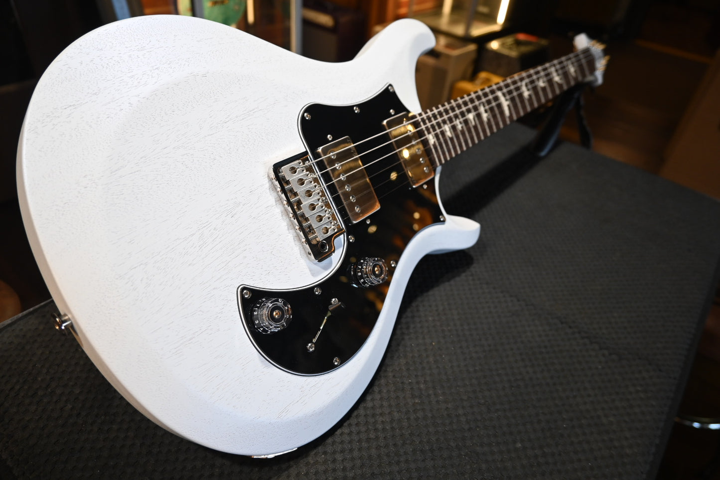 PRS S2 Standard 24 Satin 2025 - Pearl White Guitar #2058 - Danville Music
